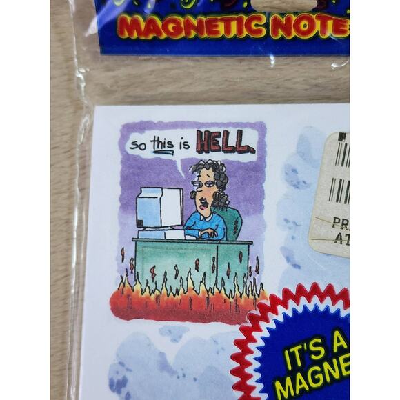 Magnetic Note Pads Noteworthy Year 1998 Michael Placek Made in USA x3 - Picture 7 of 11